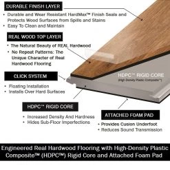 Banff 0.28 in. Thick x 5 in. Width x Varying Length Waterproof Engineered Hardwood Flooring (16.68 sq. ft./case) by OptiWood -United Weavers shop banff optiwood engineered hardwood 711010 4f 1000