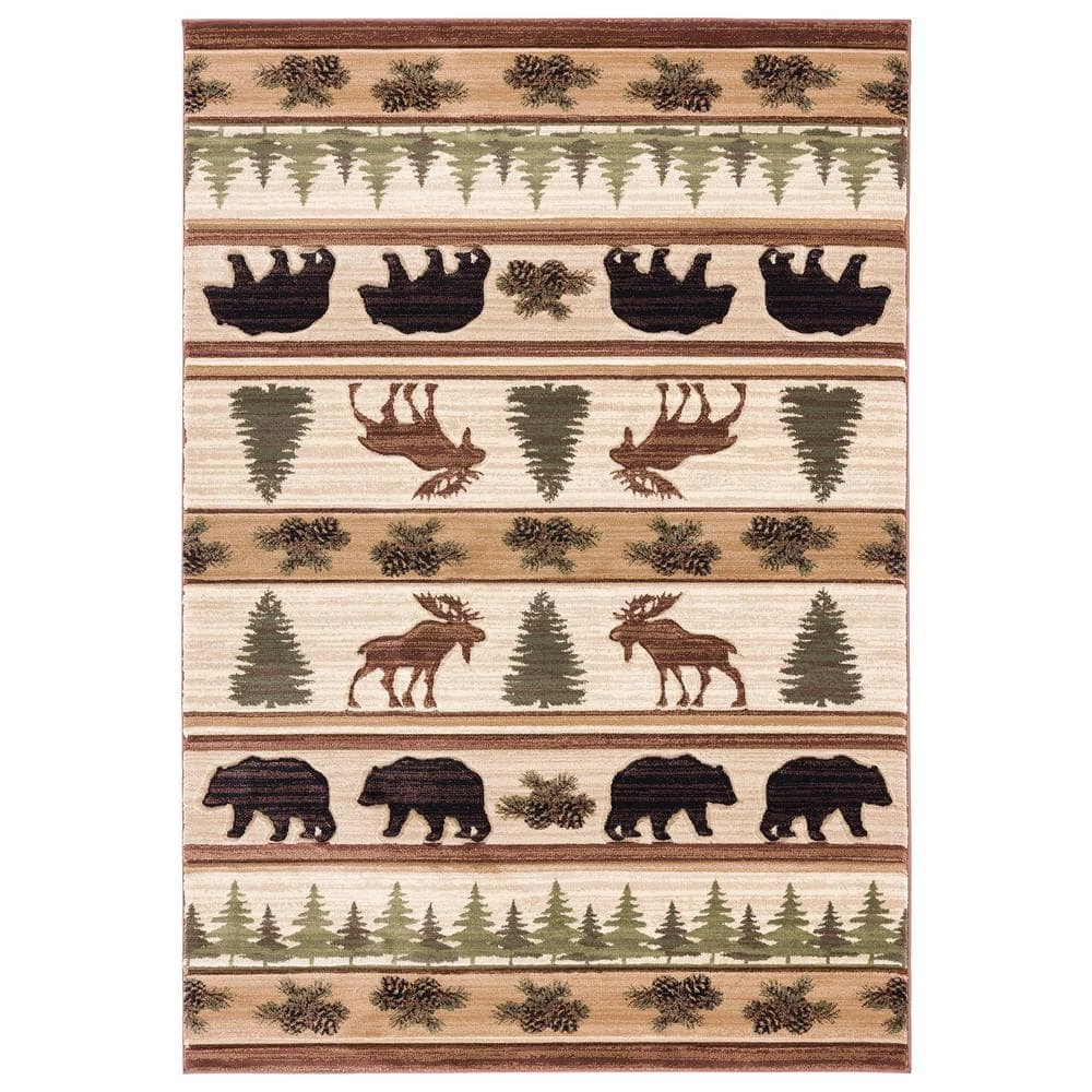 Cottage Adler Beige 7 ft. 10 in. x 10 ft. 6 in. Area Rug by United Weavers 3 Cottage Adler Beige 7 ft. 10 in. x 10 ft. 6 in. Area Rug by United Weavers