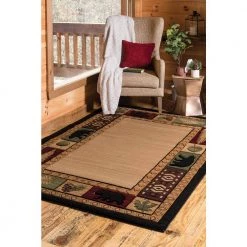 Cottage Homestead Beige 7 ft. 10 in. x 10 ft. 6 in. Area Rug by United Weavers -United Weavers shop beige united weavers area rugs 2055 40426 912 1d 1000