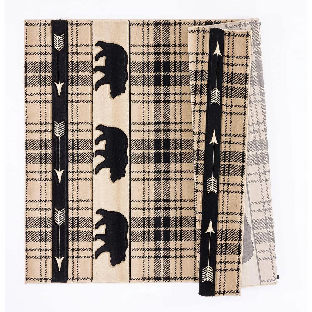 Cottage Tartan Bear Beige 7 ft. 10 in. x 10 ft. 6 in. Area Rug by United Weavers 6 Cottage Tartan Bear Beige 7 ft. 10 in. x 10 ft. 6 in. Area Rug by United Weavers - Image 4