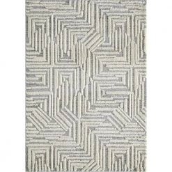 Garfield Maze Beige 7 ft. 10 in. x 10 ft. 6 in. Area Rug by United Weavers