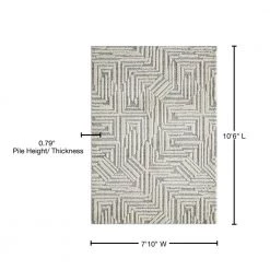 Garfield Maze Beige 7 ft. 10 in. x 10 ft. 6 in. Area Rug by United Weavers -United Weavers shop beige united weavers area rugs 2800 90372 912 76 1000