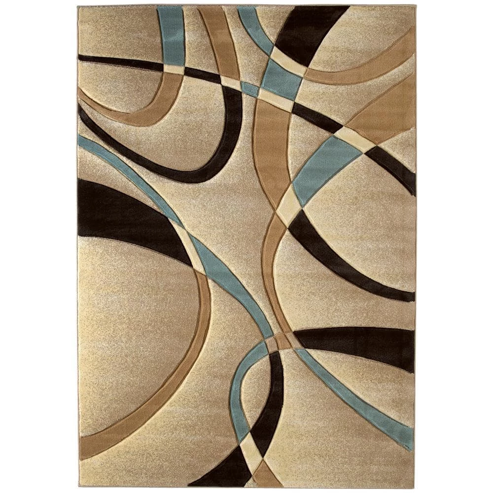 Contours La Chic Beige Accent Rug 2'7" x 4'2" by United Weavers 3 Contours La Chic Beige Accent Rug 2'7" x 4'2" by United Weavers