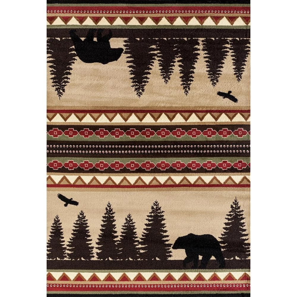 Woodside Bear Stride Beige 8 ft. x 11 ft. Oversize Area Rug by United Weavers 3 Woodside Bear Stride Beige 8 ft. x 11 ft. Oversize Area Rug by United Weavers