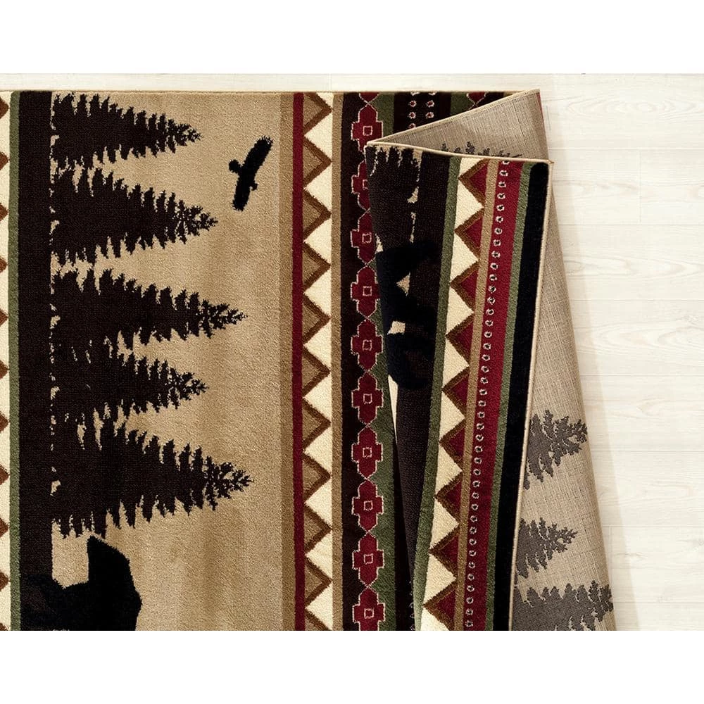 Woodside Bear Stride Beige 8 ft. x 11 ft. Oversize Area Rug by United Weavers 5 Woodside Bear Stride Beige 8 ft. x 11 ft. Oversize Area Rug by United Weavers - Image 3