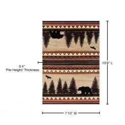 Woodside Bear Stride Beige 8 ft. x 11 ft. Oversize Area Rug by United Weavers 11 Woodside Bear Stride Beige 8 ft. x 11 ft. Oversize Area Rug by United Weavers -United Weavers shop beige united weavers area rugs 712 30426 912 76 1000