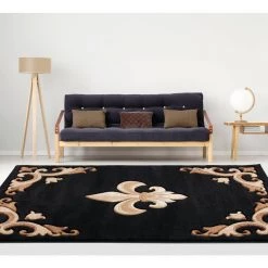 Bristol Barnsley Black 7 ft. 10 in. x 10 ft. 6 in. Area Rug by United Weavers -United Weavers shop black united weavers area rugs 2050 11770 912 31 1000