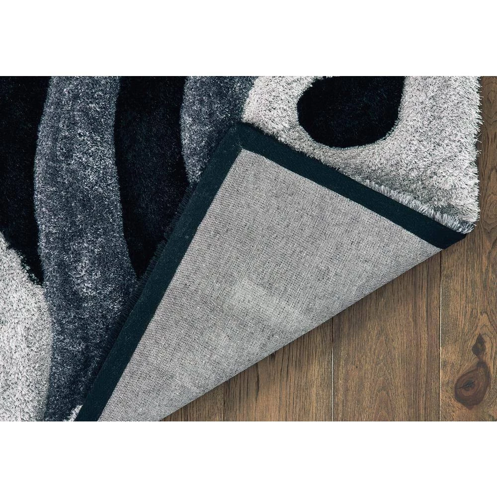 Finesse Chimes Black 5 ft. 3 in. x 7 ft. 2 in. Area Rug by United Weavers 4 Finesse Chimes Black 5 ft. 3 in. x 7 ft. 2 in. Area Rug by United Weavers - Image 2