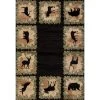 Woodside Woodsman Border Black 2 ft. x 3 ft. Area Rug by United Weavers -United Weavers shop black united weavers area rugs 712 31570 24 64 1000