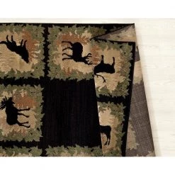 Woodside Woodsman Border Black 2 ft. x 3 ft. Area Rug by United Weavers -United Weavers shop black united weavers area rugs 712 31570 24 66 1000