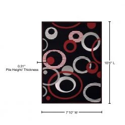 Hip Hop Black 8 ft. x 11 ft. Indoor Area Rug by United Weavers -United Weavers shop black united weavers area rugs 851 10470 912 76 1000