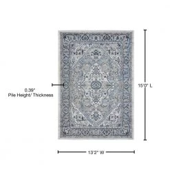 Veronica Adaleigh Blue/Grey 12 ft. 6 in. x 15 ft. Oversize Area Rug by United Weavers -United Weavers shop blue grey united weavers area rugs 2610 20067 1215 76 1000