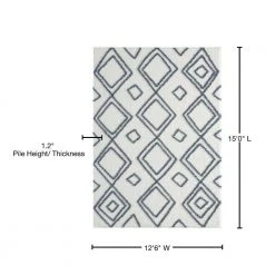 Mellow Sierra Blue/Grey 12 ft. 6 in. x 15 ft. Area Rug by United Weavers 13 Mellow Sierra Blue/Grey 12 ft. 6 in. x 15 ft. Area Rug by United Weavers -United Weavers shop blue grey united weavers area rugs 2615 30160 1215 76 1000