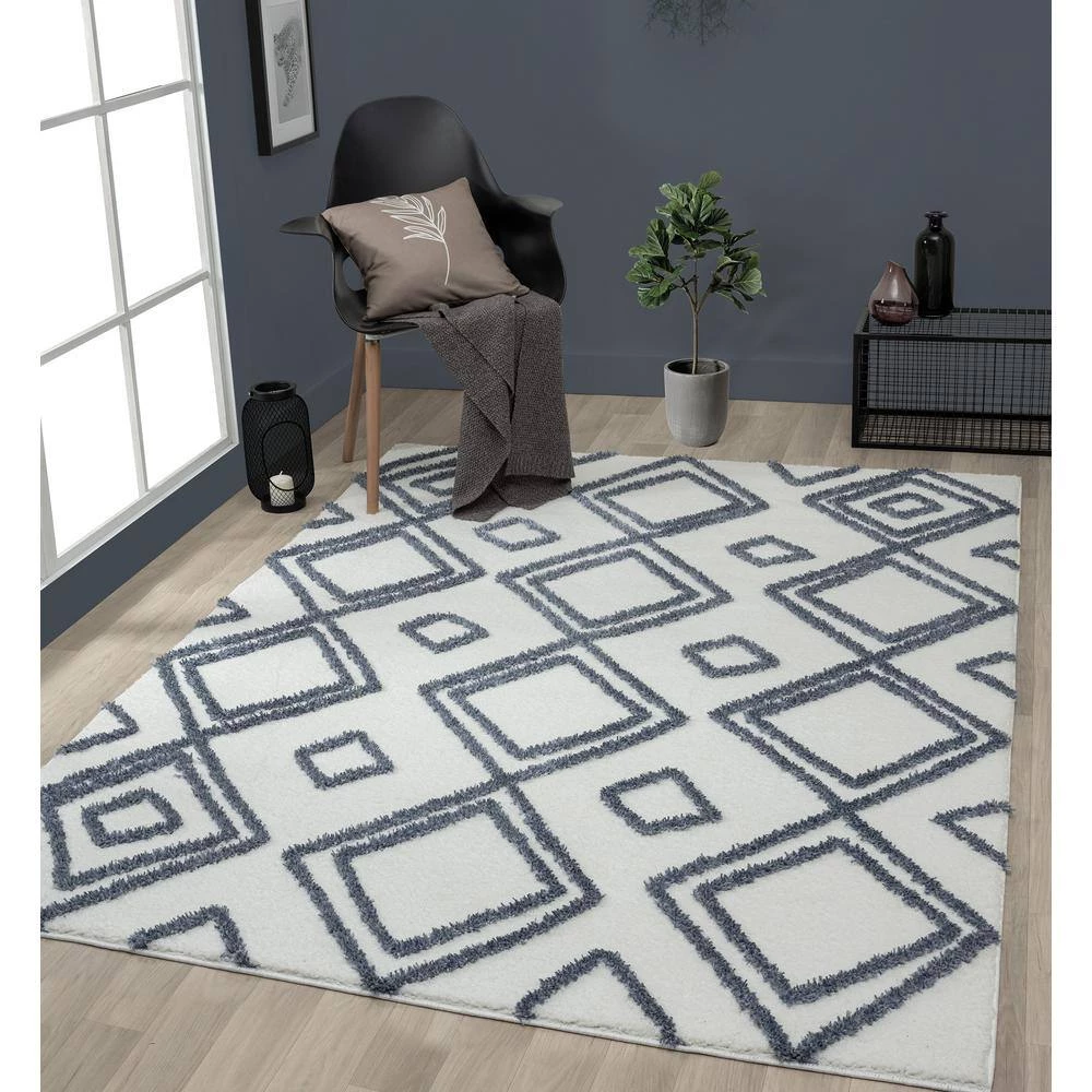Mellow Sierra Blue/Grey 12 ft. 6 in. x 15 ft. Area Rug by United Weavers 4 Mellow Sierra Blue/Grey 12 ft. 6 in. x 15 ft. Area Rug by United Weavers - Image 2
