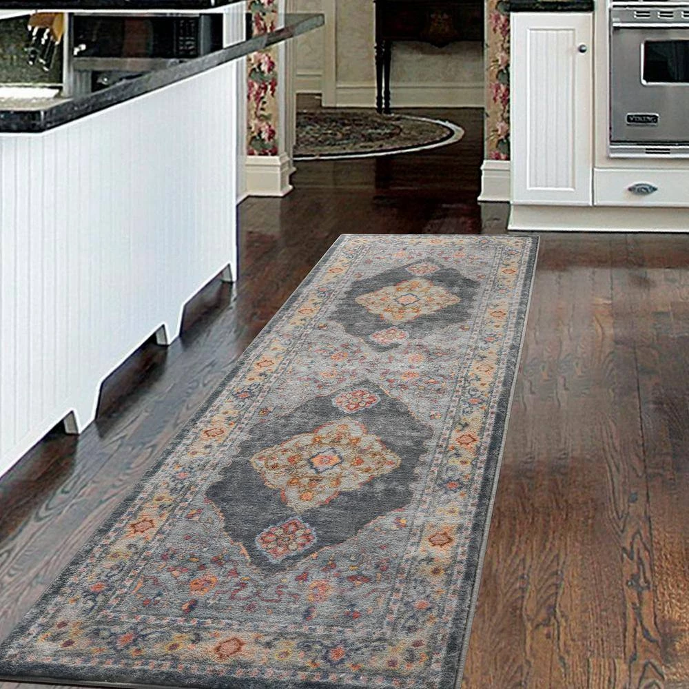 Volos Phaedra Blue 2 ft. 7 in. x 7 ft. 2 in. Runner Rug by United Weavers 9 Volos Phaedra Blue 2 ft. 7 in. x 7 ft. 2 in. Runner Rug by United Weavers - Image 7