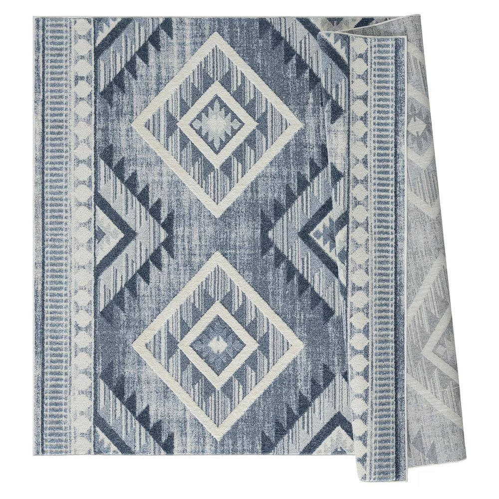 Santa Barbara Rose Garden Blue 12 ft. 6 in. x 15 ft. Area Rug by United Weavers 5 Santa Barbara Rose Garden Blue 12 ft. 6 in. x 15 ft. Area Rug by United Weavers - Image 3