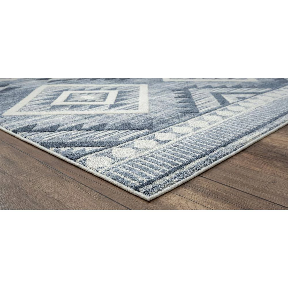 Santa Barbara Rose Garden Blue 12 ft. 6 in. x 15 ft. Area Rug by United Weavers 4 Santa Barbara Rose Garden Blue 12 ft. 6 in. x 15 ft. Area Rug by United Weavers - Image 2