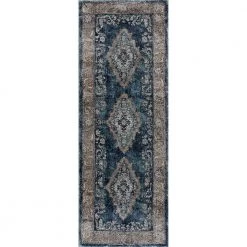 Portsmouth Home Sky Blue 2 ft. 7 in. x 7 ft. 2 in. Runner Rug by United Weavers