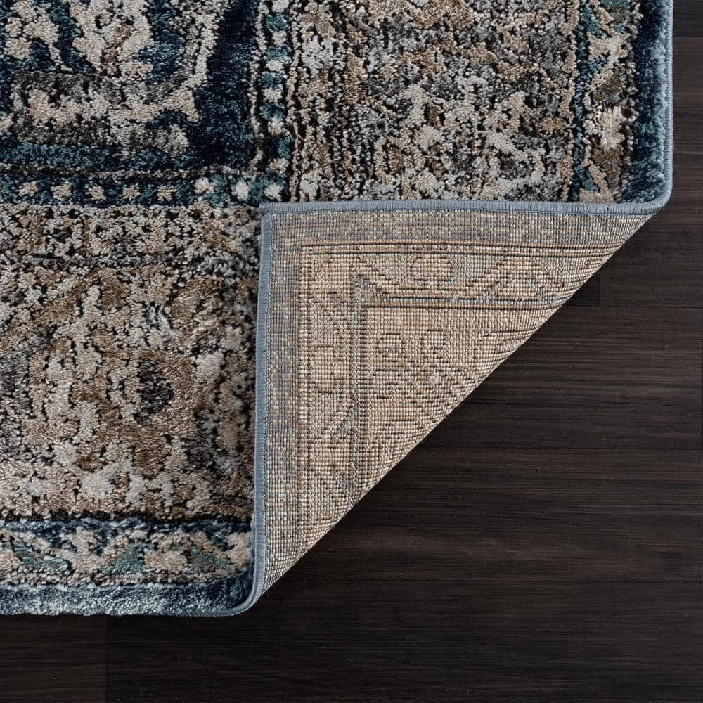 Portsmouth Home Sky Blue 2 ft. 7 in. x 7 ft. 2 in. Runner Rug by United Weavers 5 Portsmouth Home Sky Blue 2 ft. 7 in. x 7 ft. 2 in. Runner Rug by United Weavers - Image 3