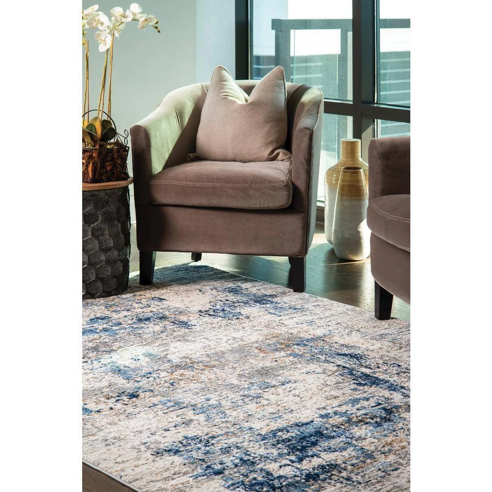 Eternity Elixir Blue 12 ft. 6 in. x 15 ft. Oversize Area Rug by United Weavers 4 Eternity Elixir Blue 12 ft. 6 in. x 15 ft. Oversize Area Rug by United Weavers - Image 2