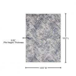 Austin Archer Blue 12 ft. 6 in. x 15 ft. Oversize Area Rug by United Weavers 20 Austin Archer Blue 12 ft. 6 in. x 15 ft. Oversize Area Rug by United Weavers -United Weavers shop blue united weavers area rugs 4540 20360 1215 76 1000