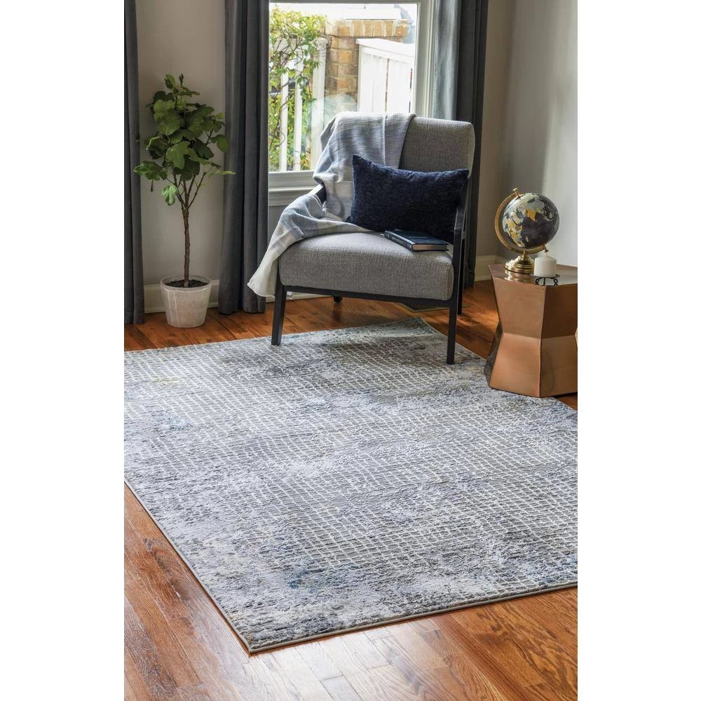 Austin Devine Blue 12 ft. 6 in. x 15 ft. Oversize Area Rug by United Weavers 4 Austin Devine Blue 12 ft. 6 in. x 15 ft. Oversize Area Rug by United Weavers - Image 2