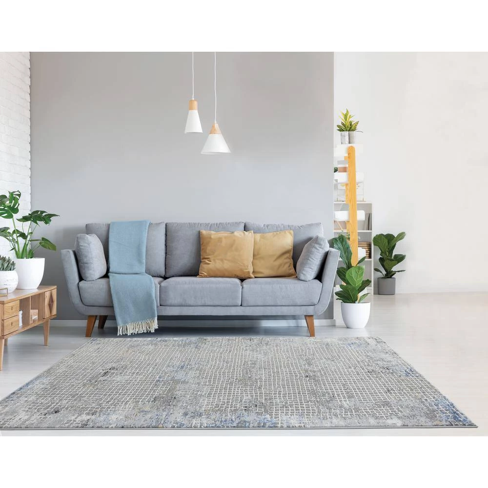 Austin Devine Blue 12 ft. 6 in. x 15 ft. Oversize Area Rug by United Weavers 12 Austin Devine Blue 12 ft. 6 in. x 15 ft. Oversize Area Rug by United Weavers - Image 10