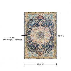 Abigail Aviana Blue 13 ft. x 15 ft. Oversize Rug by United Weavers -United Weavers shop blue united weavers area rugs 713 20160 1215 76 1000