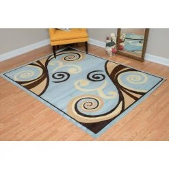 Billow Blue 8 ft. x 11 ft. Indoor Area Rug by United Weavers -United Weavers shop blue united weavers area rugs 851 10560 912 31 1000