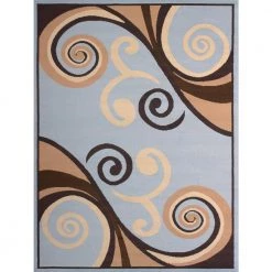 Billow Blue 8 ft. x 11 ft. Indoor Area Rug by United Weavers