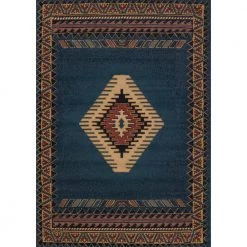 Manhattan Tucson LT Blue 3 ft. 11 in. x 5 ft. 3 in. Area Rug by United Weavers