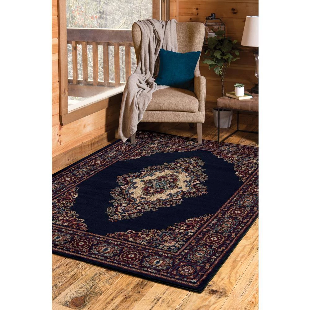Cathedral Navy 5 ft. x 8 ft. Area Rug by United Weavers 4 Cathedral Navy 5 ft. x 8 ft. Area Rug by United Weavers - Image 2