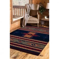 Manhattan Phoenix Navy Accent Rug 3'11" x 5'3" by United Weavers 9 Manhattan Phoenix Navy Accent Rug 3'11" x 5'3" by United Weavers -United Weavers shop blue united weavers area rugs 940 36064 46 31 1000