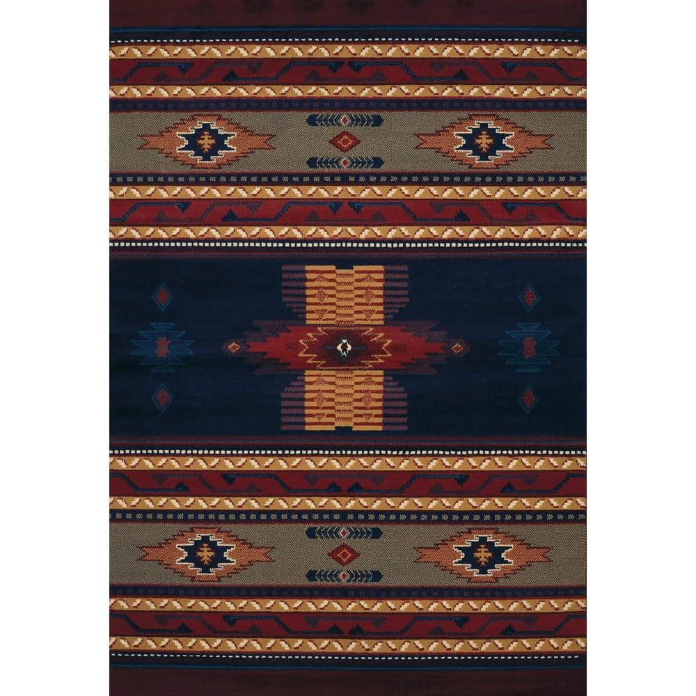 Manhattan Phoenix Navy Accent Rug 3'11" x 5'3" by United Weavers 3 Manhattan Phoenix Navy Accent Rug 3'11" x 5'3" by United Weavers