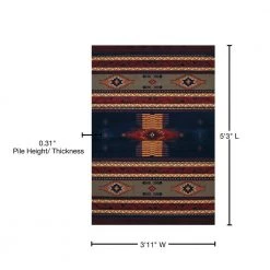 Manhattan Phoenix Navy Accent Rug 3'11" x 5'3" by United Weavers 8 Manhattan Phoenix Navy Accent Rug 3'11" x 5'3" by United Weavers -United Weavers shop blue united weavers area rugs 940 36064 46 76 1000
