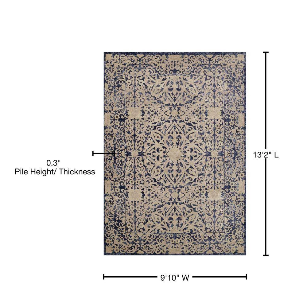 Panama Jack Original Sevilla Blueberry 9 ft. 10 in. x 13 ft. 2 in. Area Rug by United Weavers 5 Panama Jack Original Sevilla Blueberry 9 ft. 10 in. x 13 ft. 2 in. Area Rug by United Weavers - Image 3