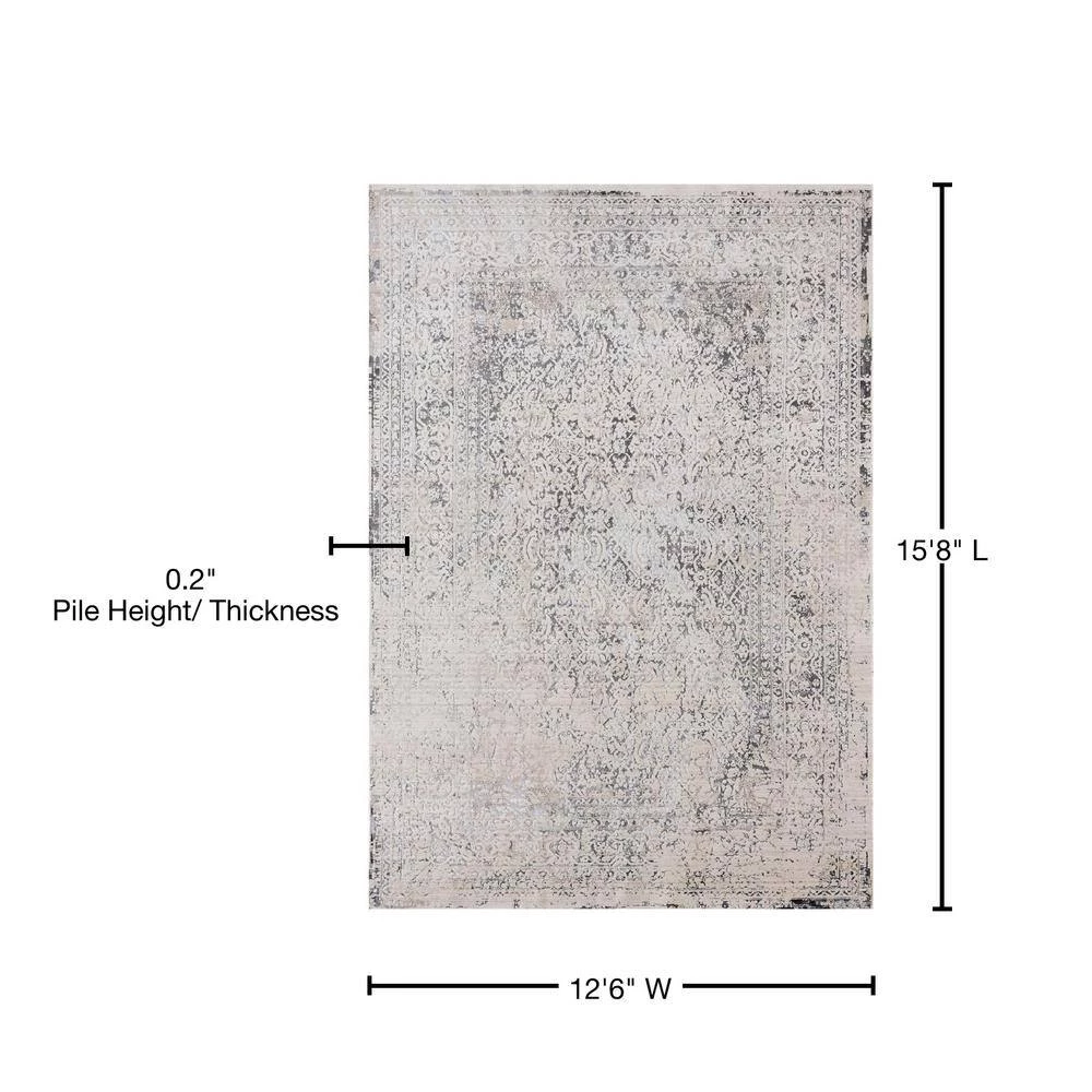 Soignee Kingston Bone 12 ft. 6 in. x 15 ft. 8 in. Oversize Rug by United Weavers 8 Soignee Kingston Bone 12 ft. 6 in. x 15 ft. 8 in. Oversize Rug by United Weavers - Image 6