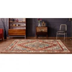 Marrakesh Dame Brick 2 ft. 7 in. x 7 ft. 2 in. Runner Rug by United Weavers -United Weavers shop brick united weavers area rugs 3801 30533 28e 31 1000