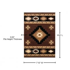 Bristol Caliente Brown 7 ft. 10 in. x 10 ft. 6 in. Area Rug by United Weavers -United Weavers shop brown united weavers area rugs 2050 10450 912 76 1000