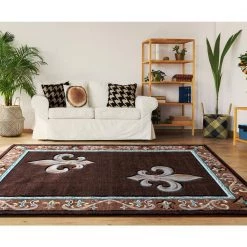 Bristol Lilium Brown 7 ft. 10 in. x 10 ft. 6 in. Area Rug by United Weavers 13 Bristol Lilium Brown 7 ft. 10 in. x 10 ft. 6 in. Area Rug by United Weavers -United Weavers shop brown united weavers area rugs 2050 11250 912 31 1000