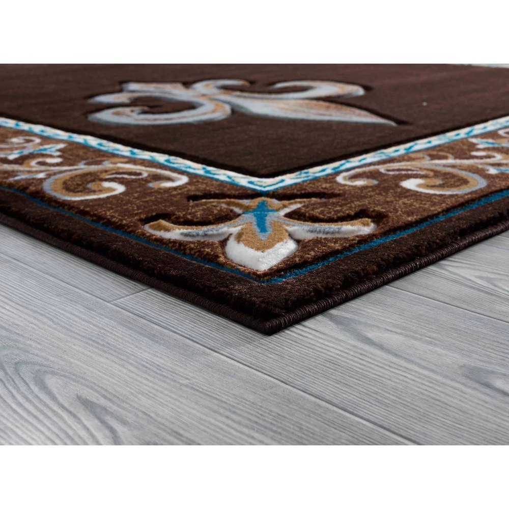 Bristol Lilium Brown 7 ft. 10 in. x 10 ft. 6 in. Area Rug by United Weavers 6 Bristol Lilium Brown 7 ft. 10 in. x 10 ft. 6 in. Area Rug by United Weavers - Image 4
