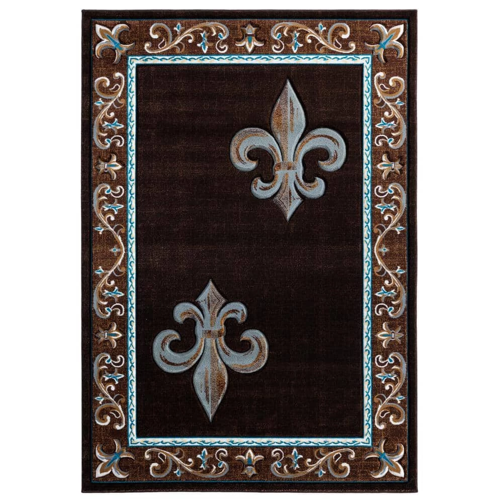 Bristol Lilium Brown 7 ft. 10 in. x 10 ft. 6 in. Area Rug by United Weavers 3 Bristol Lilium Brown 7 ft. 10 in. x 10 ft. 6 in. Area Rug by United Weavers