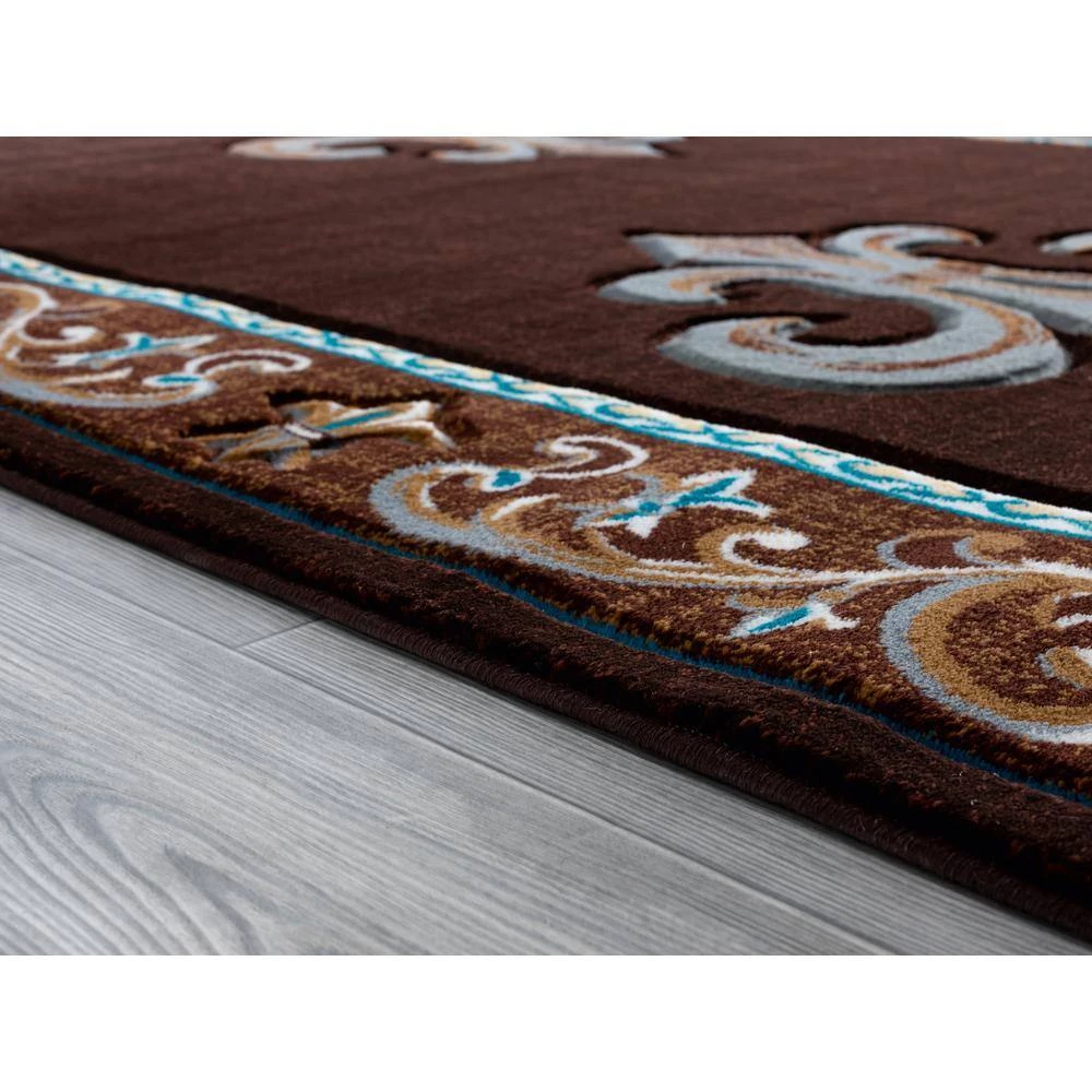 Bristol Lilium Brown 7 ft. 10 in. x 10 ft. 6 in. Area Rug by United Weavers 5 Bristol Lilium Brown 7 ft. 10 in. x 10 ft. 6 in. Area Rug by United Weavers - Image 3