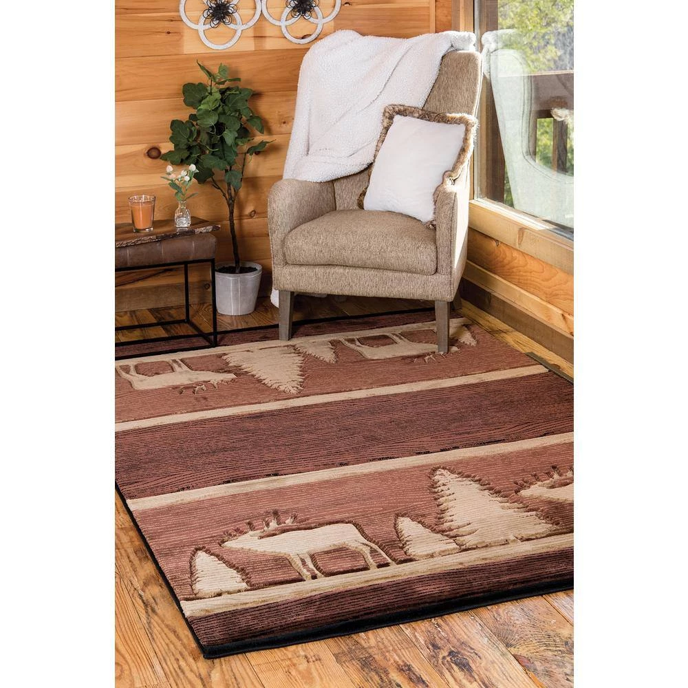 Cottage Deering Brown 2 ft. 7 in. x 4 ft. 2 in. Area Rug by United Weavers 8 Cottage Deering Brown 2 ft. 7 in. x 4 ft. 2 in. Area Rug by United Weavers - Image 6
