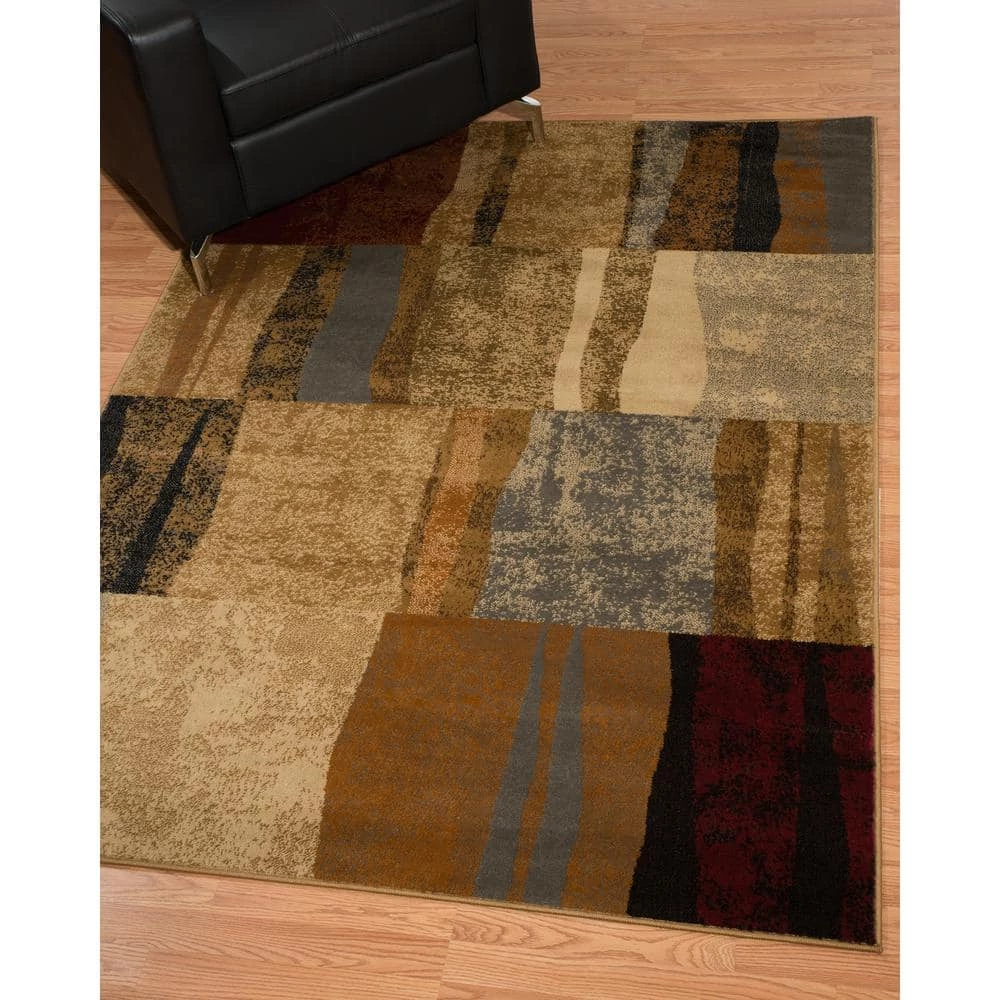 Affinity Shadows Brown 7 ft. 10 in. x 10 ft. 6 in. Area Rug by United Weavers 8 Affinity Shadows Brown 7 ft. 10 in. x 10 ft. 6 in. Area Rug by United Weavers - Image 6