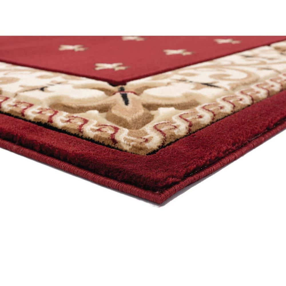 Bristol Wington Burgundy 5 ft. 3 in. x 7 ft. 6 in. Area Rug by United Weavers 6 Bristol Wington Burgundy 5 ft. 3 in. x 7 ft. 6 in. Area Rug by United Weavers - Image 4