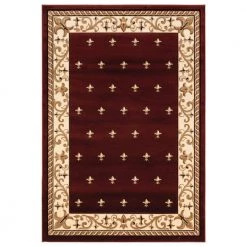 Bristol Wington Burgundy 5 ft. 3 in. x 7 ft. 6 in. Area Rug by United Weavers