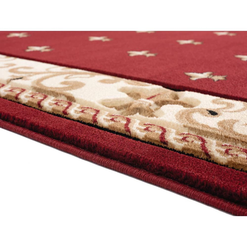 Bristol Wington Burgundy 5 ft. 3 in. x 7 ft. 6 in. Area Rug by United Weavers 5 Bristol Wington Burgundy 5 ft. 3 in. x 7 ft. 6 in. Area Rug by United Weavers - Image 3
