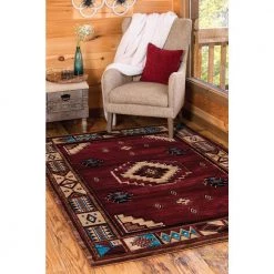 Cottage Pelican Park Burgundy 7 ft. 10 in. x 10 ft. 6 in. Area Rug by United Weavers 13 Cottage Pelican Park Burgundy 7 ft. 10 in. x 10 ft. 6 in. Area Rug by United Weavers -United Weavers shop burgundy united weavers area rugs 2055 40334 912 1d 1000