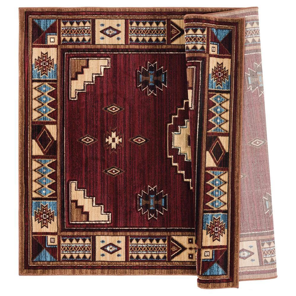 Cottage Pelican Park Burgundy 7 ft. 10 in. x 10 ft. 6 in. Area Rug by United Weavers 6 Cottage Pelican Park Burgundy 7 ft. 10 in. x 10 ft. 6 in. Area Rug by United Weavers - Image 4